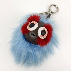 Authentic FENDI Monster studs charm leather